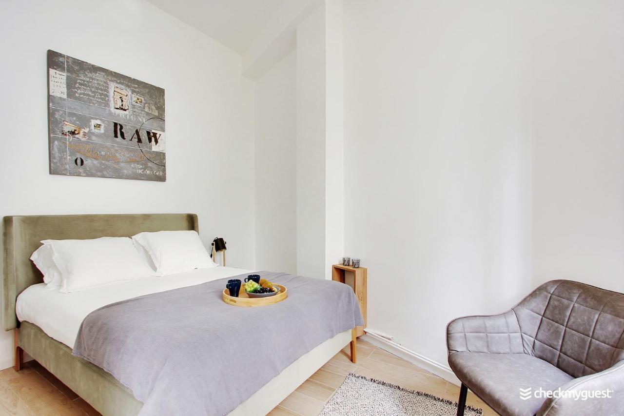Modern Apartment - 1Br-4P - Le Marais Paris Exteriör bild